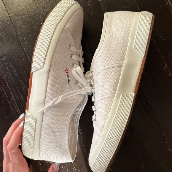 Superga Bright White Lace-Up Sneakers - Picture 8 of 8